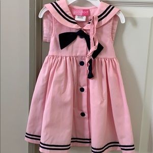 Brand new pink girls sailor dress